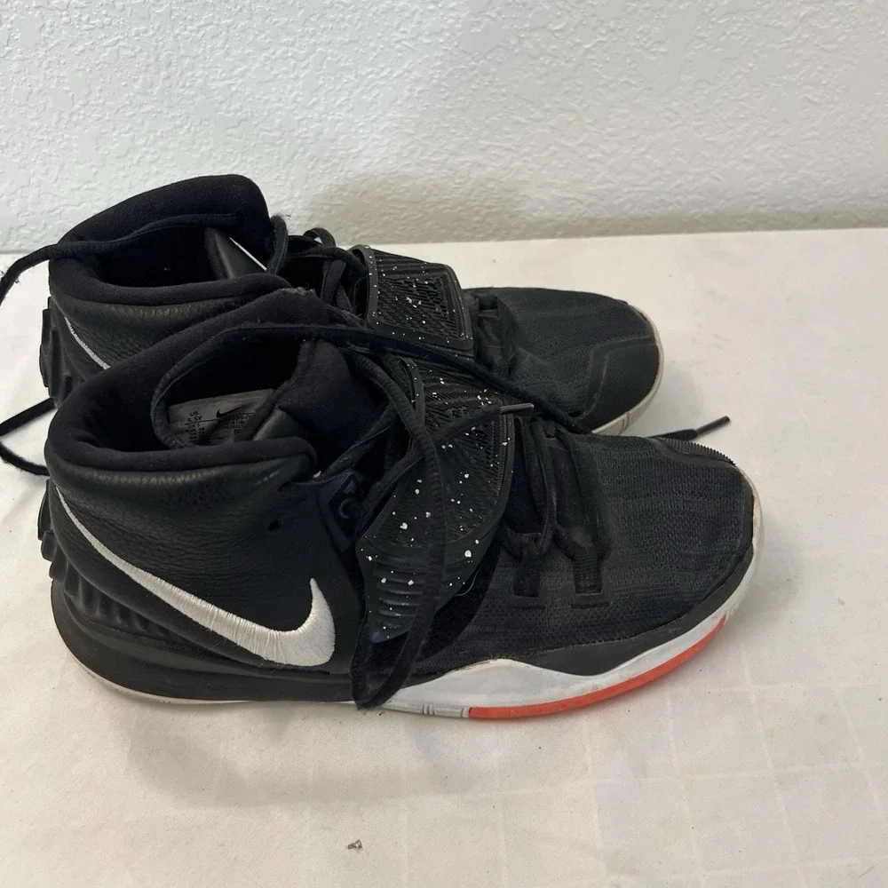 Nike‎ Kyrie 6 GS Basketball Shoes Youth Boys Size 5.5Y Black Sneakers BQ5599-001